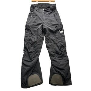 Descente Ski Snowboard Pants Men's Size 34 Black D6-8123 Waterproof Insulated
